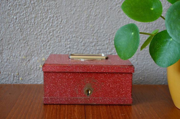 Art Deco Metal Jewelry Box, 1930s-AIU-1408723