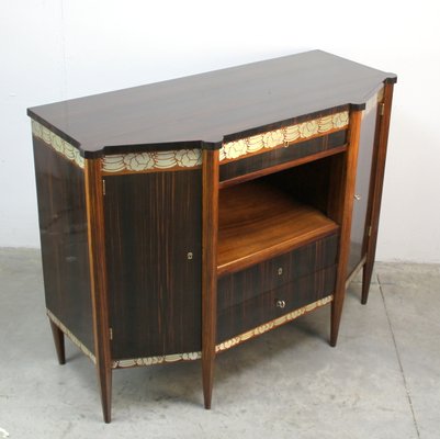 Art Decó Metal Marquetry Sideboard, 1920s-NE-1417450