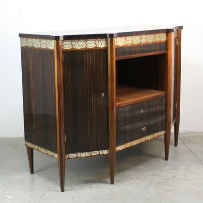 Art Decó Metal Marquetry Sideboard, 1920s-NE-1417450