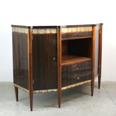 Art Decó Metal Marquetry Sideboard, 1920s-NE-1417450