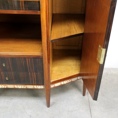 Art Decó Metal Marquetry Sideboard, 1920s-NE-1417450