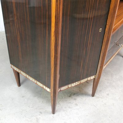 Art Decó Metal Marquetry Sideboard, 1920s-NE-1417450