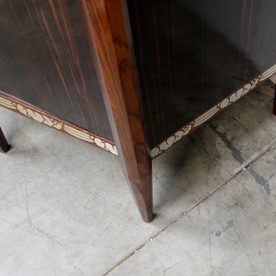 Art Decó Metal Marquetry Sideboard, 1920s-NE-1417450