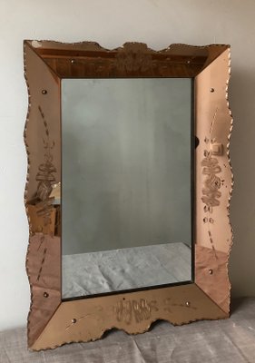 Art Deco Mirror, 1940s-QJM-555068