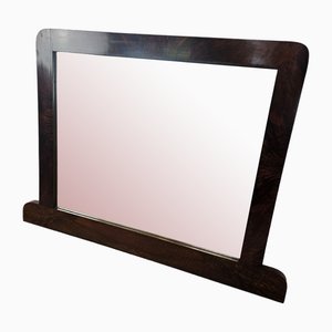 Art Deco Mirror in Walnut Root with Cut Glass, 1930s-ZUW-2022671