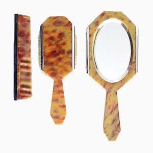 Art Deco Mirror Set, 1920s-OV-823739