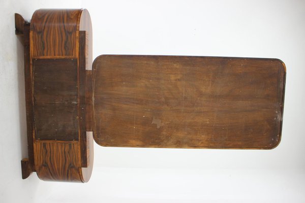 Art Deco Mirror Walnut Cabinet, Czechoslovakia, 1930s-TZ-1313411