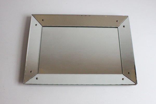 Art Deco Mirror with Scalloped Edges-PLT-1385453