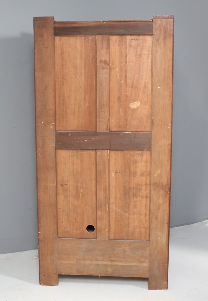 Art Deco Modernist Armoire or Wardrobe in Oak by Hendrik Wouda for Pander, 1924