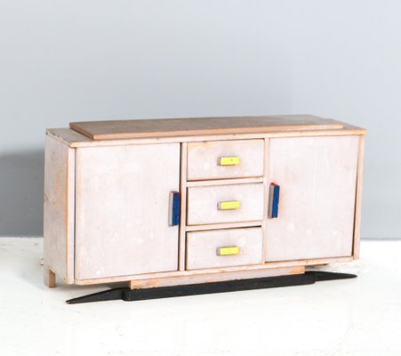 Art Deco Modernist Children's Credenza in Lacquered Plywood, 1930s-MY-1795642