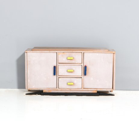 Art Deco Modernist Children's Credenza in Lacquered Plywood, 1930s-MY-1795642