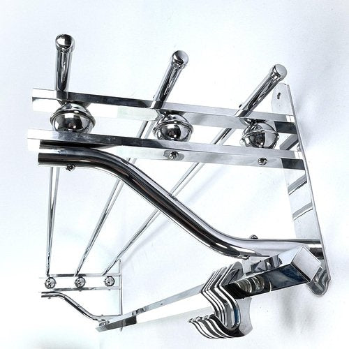 Art Deco Modernist Coat Rack in Chrome, 1930s