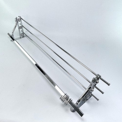 Art Deco Modernist Coat Rack in Chrome, 1930s