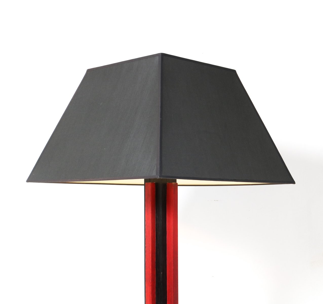 Art Deco Modernist Lacquered Oak Floor Lamp by Cor Alons, 1920s