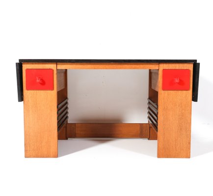 Art Deco Modernist Oak Desk or Writing Table by Hendrik Wouda for Pander, 1920s-MY-1820997