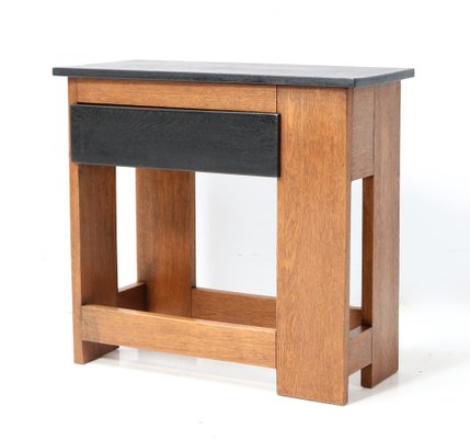 Art Deco Modernist Oak Side Table by Cor Alons, 1920s-MY-1799124