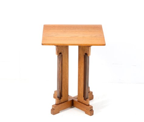 Art Deco Modernist Oak Site Table by P.E.L.Izeren for De Genneper Molen, 1920s-MY-1413879