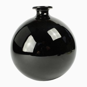 Art Deco Mouth Blown Glass Vase by Harald Notini for Pukeberg, 1920s-HYQ-1790846