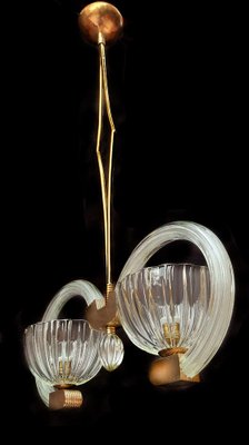 Art Deco Murano Chandelier by Ercole Barovier, 1940s-OVO-1235270