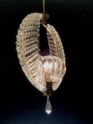 Art Deco Murano Chandelier by Ercole Barovier, 1940s-MBH-1032258