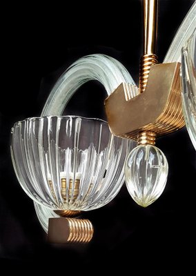 Art Deco Murano Chandelier by Ercole Barovier, 1940s-OVO-1235270