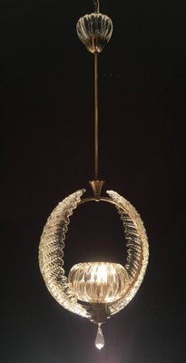 Art Deco Murano Chandelier by Ercole Barovier, 1940s-MBH-1032258