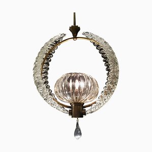 Art Deco Murano Chandelier by Ercole Barovier, 1940s-MBH-1032258