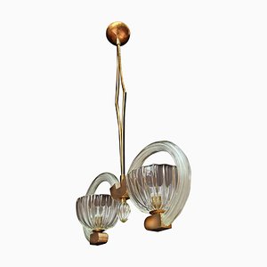 Art Deco Murano Chandelier by Ercole Barovier, 1940s-OVO-1235270