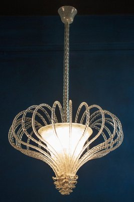 Art Deco Murano Chandelier or Lanterne, 1940s-MBH-1032444