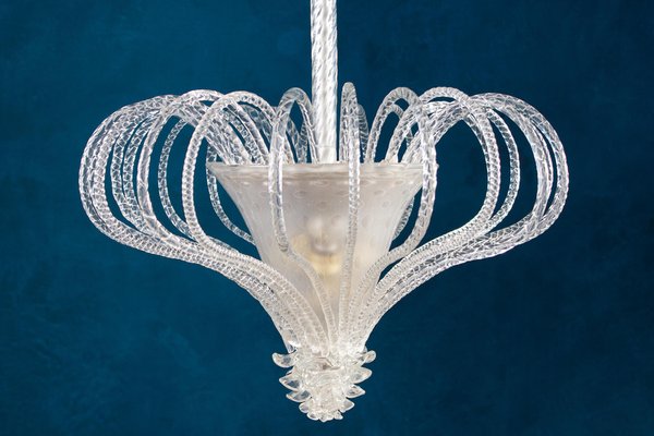 Art Deco Murano Chandelier or Lanterne, 1940s-MBH-1032444