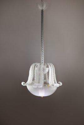 Art Deco Murano Glass Ceiling Lantern from Venini, 1940s-ASK-1795980