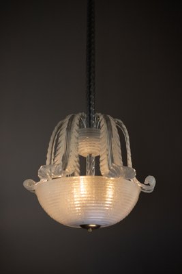 Art Deco Murano Glass Ceiling Lantern from Venini, 1940s-ASK-1795980