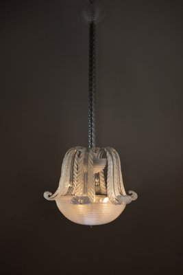 Art Deco Murano Glass Ceiling Lantern from Venini, 1940s-ASK-1795980