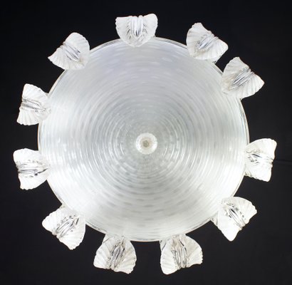 Art Deco Murano Glass Ceiling Light attributed to Tommaso Buzzi for Venini, 1940s-MBH-1725956