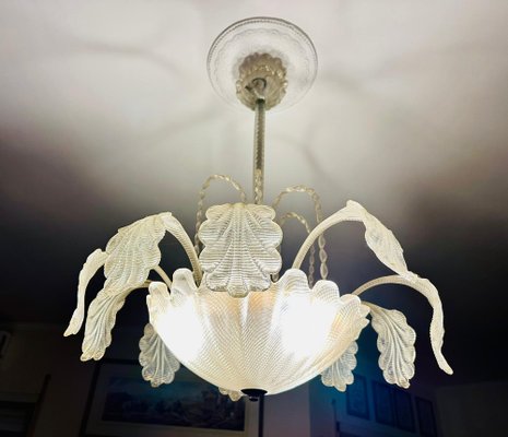 Art Deco Murano Glass Chandelier, 1940s-NUO-1778120