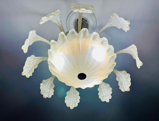 Art Deco Murano Glass Chandelier, 1940s-NUO-1778120