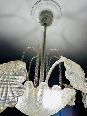 Art Deco Murano Glass Chandelier, 1940s-NUO-1778120