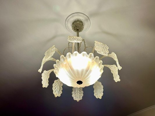 Art Deco Murano Glass Chandelier, 1940s-NUO-1778120