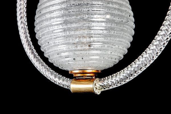 Art Deco Murano Glass Chandelier or Lantern by Ercole Barovier, 1940s-MBH-1031942