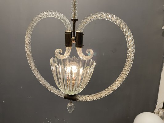 Art Deco Murano Glass Lamp by Ercole Barovier, 1950s-JJC-1123172