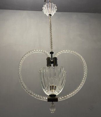 Art Deco Murano Glass Lamp by Ercole Barovier, 1950s-JJC-1123172