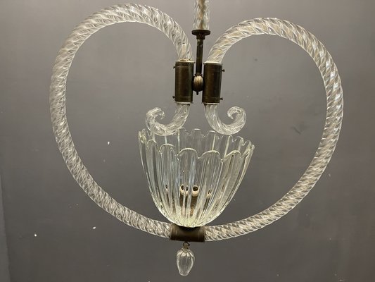 Art Deco Murano Glass Lamp by Ercole Barovier, 1950s-JJC-1123172