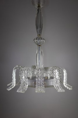 Art Deco Murano Glass Lantern Chandelier from Barovier & Toso, 1950s-ASK-1795973