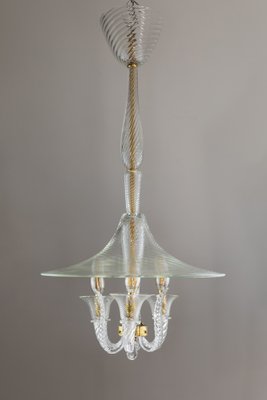 Art Deco Murano Glass Lantern from Venini, 1940s-ASK-1796333