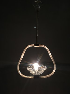 Art Deco Murano Glass Pendant Lamp by Ercole Barovier, 1940s-JJC-640827