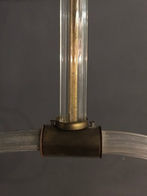 Art Deco Murano Glass Pendant Lamp by Ercole Barovier, 1940s-JJC-640827