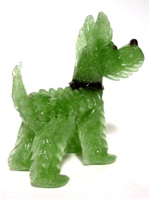 Art Deco Murano Glass Pulegoso Terrier Sculpture, 1920s-GKB-708663