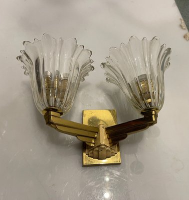 Art Deco Murano Glass Sconce, 1950s-JJC-1749512