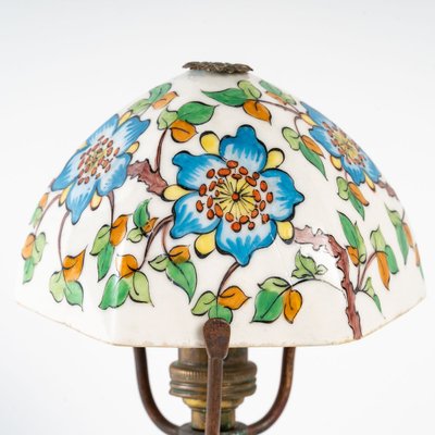 Art Deco Mushroom Lamp in Desvres Earthenware by Gabriel Fourmaintraux-UQL-1275826