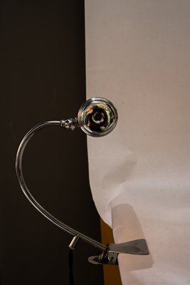 Art Deco Nickel Clamp Table Lamp, Vienna, 1920s-SPD-2036800